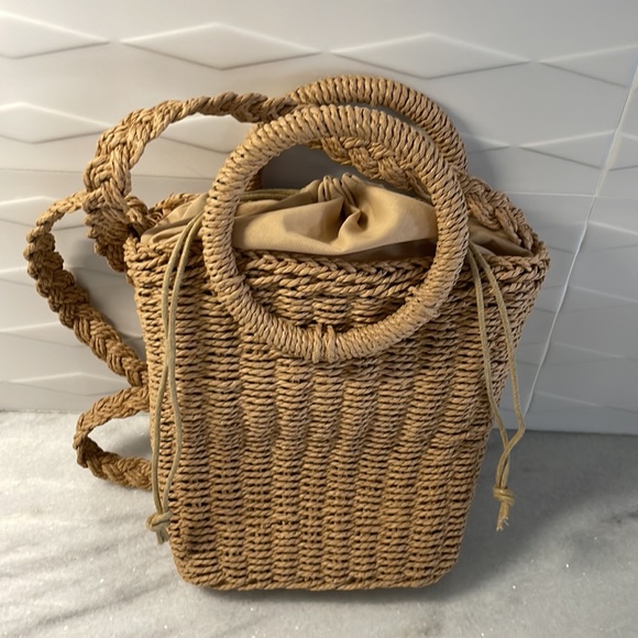 NWT LULLA COLLECTION BY BINDYA STRAW CROSSBODY BAG 8 1/2” x 7” - Picture 7 of 7